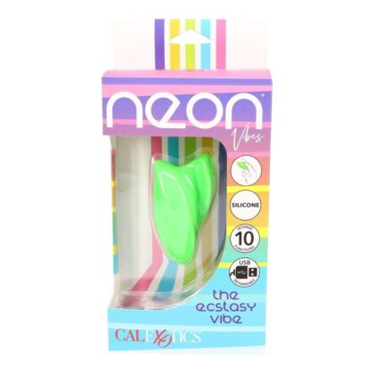 CalExotics Neon Vibes The Ecstasy Vibe - USB Rechargeable Finger Vibrator for Women