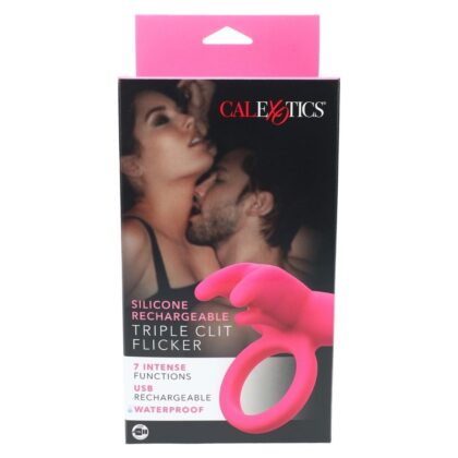 Calexotics Silicone Rechargeable Triple Clit Flicker