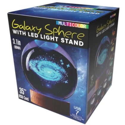 3D Galaxy Crystal Ball USB Powered Lamp