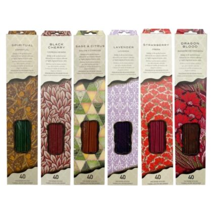 40 Count Assorted Scents Incense Sticks - Spiritual