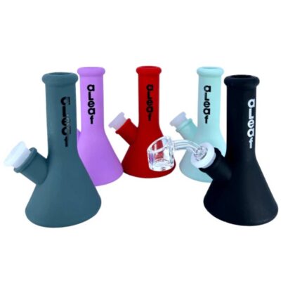 5" Aleaf Silicon Water Pipe - Compact Silicone Bong