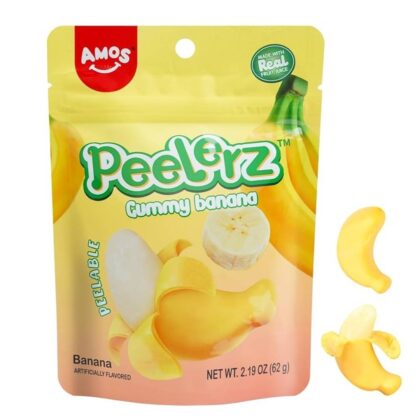 Amos Peelerz Banana Gummies - Peelable Banana Candy