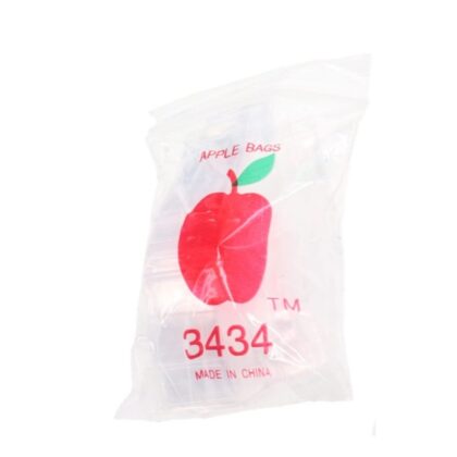 Color-tinted Mini Ziplock bags in a random rainbow mix - Pack of 1000 - 0.75" x 0.75"