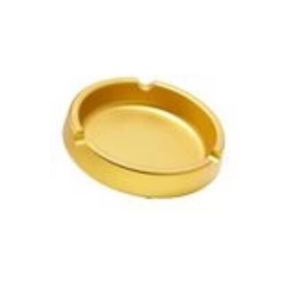 Gold Aluminum Ashtray - 3.5"