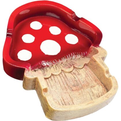 6.5" Mushroom Polystone Ashtray