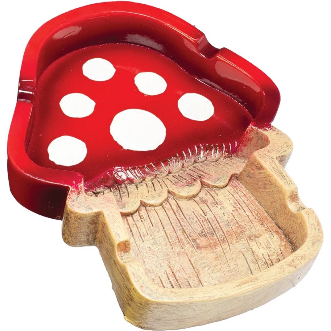 6.5" Mushroom Polystone Ashtray