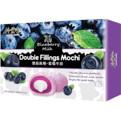 Bamboo House Blueberry Milk Mochi - Delicious blueberry milk mochi with double filling
