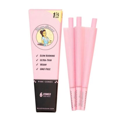 Blazy Susan 20ct Pink Pre-Rolled Paper Cones