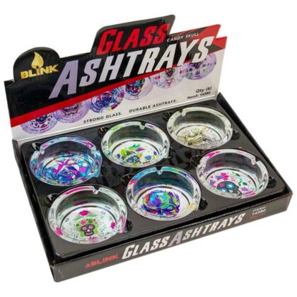 Blink Glass Ashtray - Modern Design Ashtray Made of High-Quality Glass