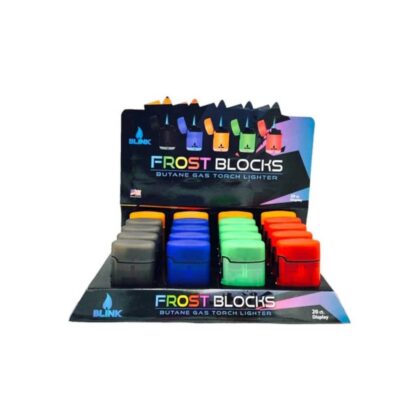 Blink Torch Frost Blocks Lighter - Display of 20