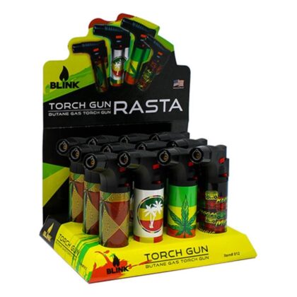 Blink Rasta Torch - Powerful Butane Torch with Rasta Theme Design