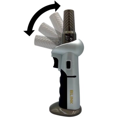 Blink Sapphire Torch - High-quality Butane Lighter - Silver Edition