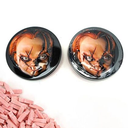Chucky Sour Candy - Delicious Sour Cherry Flavored Knife-Shaped Candies in Collectible Tin