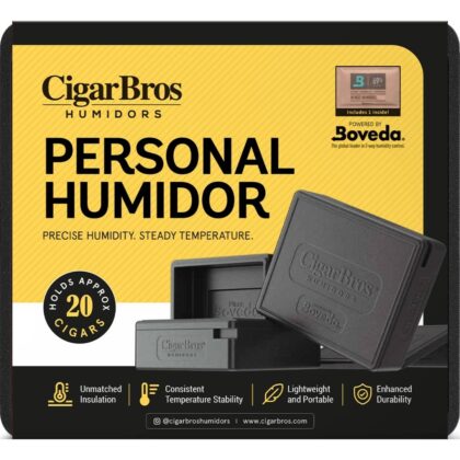 CigarBros Personal Humidor Holds 20 Cigars