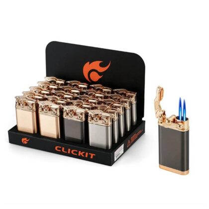 Clickit Double Torch Lighter - Double Flame Lighter