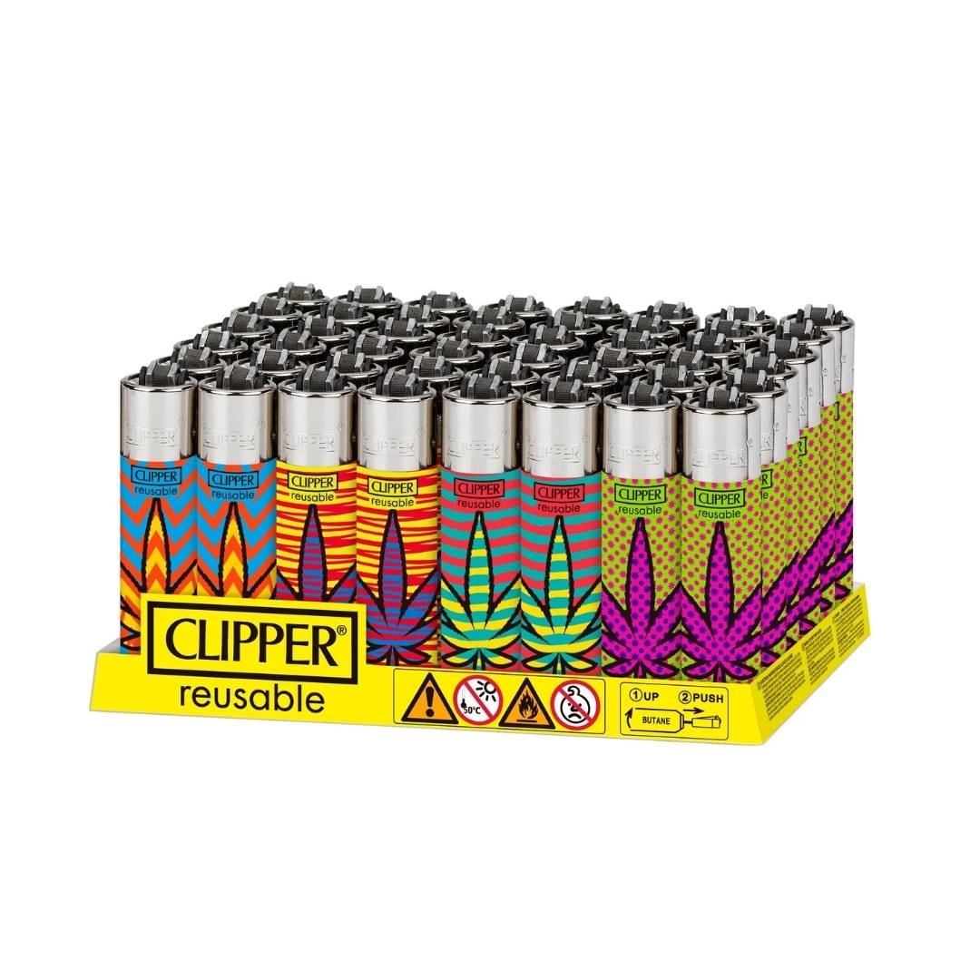Clipper Lighters Colored Leaves