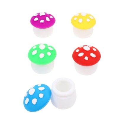 Colorful Silicone Mushroom Jar made of flexible