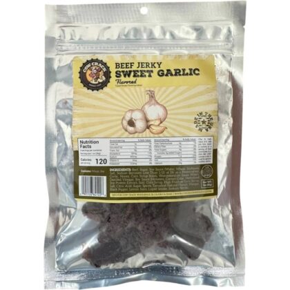 Cow Crack Sweet Garlic Beef Jerky 3oz pack