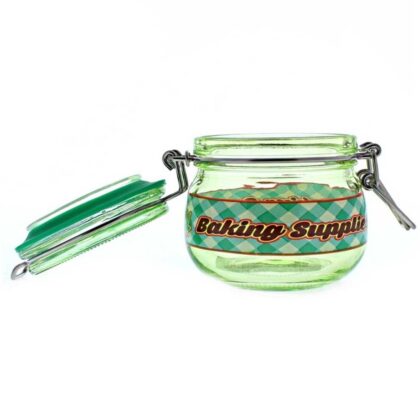 Dank Tank Glass Small Herb Storage Jar - Airtight glass jar for herb storage