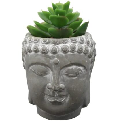 Decorative Buddha Head Statue Planter - Home and Garden Decor