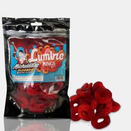 El Gordo Lumbre Rings - Premium Peach Rings with Chamoy and Chili