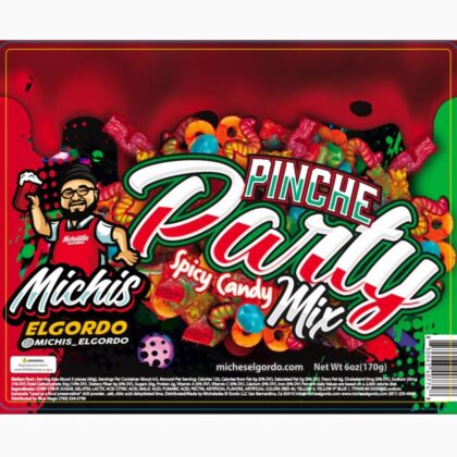 El Gordo Candy Pinche Party Mix - 6oz Mixed Gummies with Miches el Gordo Spices and Chamoy