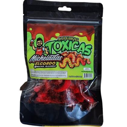 Micheladas El Gordo Toxicas Gummy Worms - 8 oz Pack