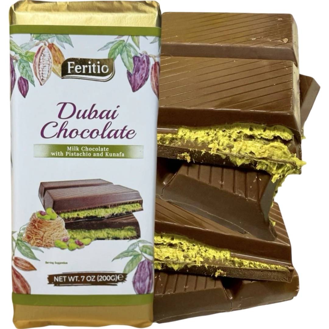 Fertito Dubai Chocolate Bar Pistachio 7 oz