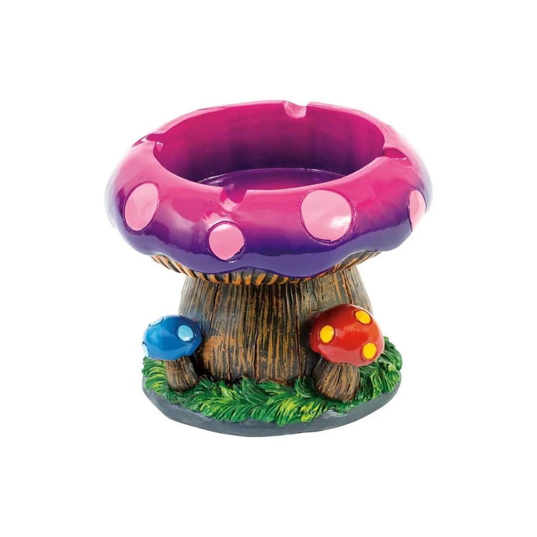 Fujima Large Mushroom Tree Poly Stone Ashtray