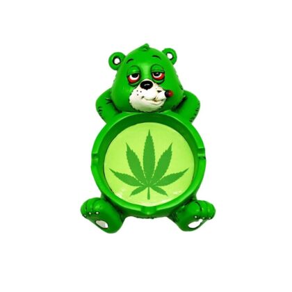 Stoner Bear Leaf Ashtray - High-Quality Resin - 4"x6"
