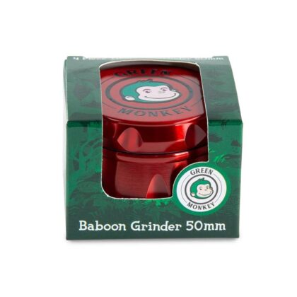 Green Monkey Baboon Crown Grinder - 50mm - Red
