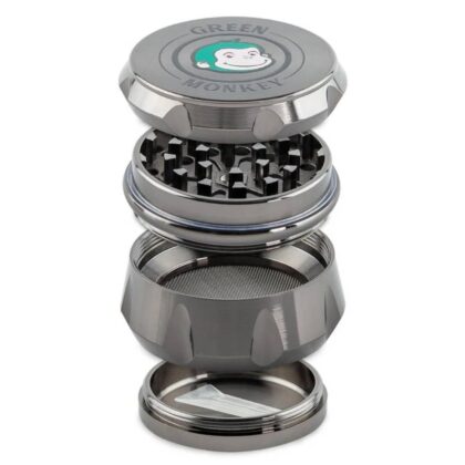 Green Monkey Grinder - Baboon Crown - 63mm - Gunmetal