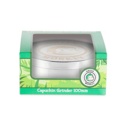 Green Monkey Capuchin 100mm Silver Grinder