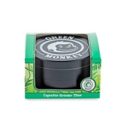 Green Monkey Capuchin Grinder 75mm Black