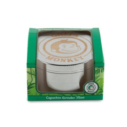 Green Monkey Capuchin Grinder 75mm Silver