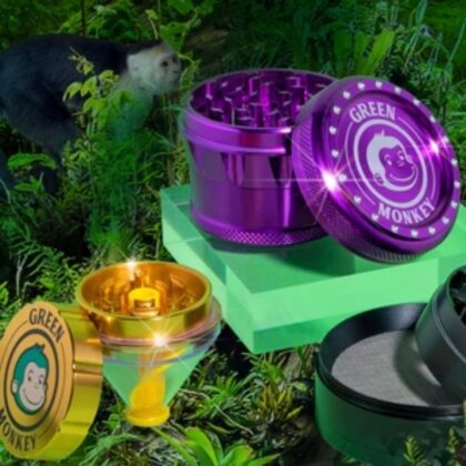 Green Monkey Tamarin Grinder - 70mm - Purple
