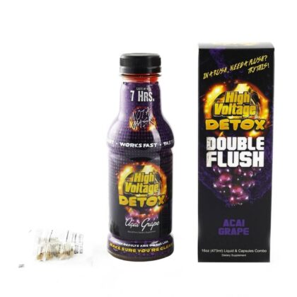 High Voltage Detox Double Flush Acai Grape - 16oz Detox Drink