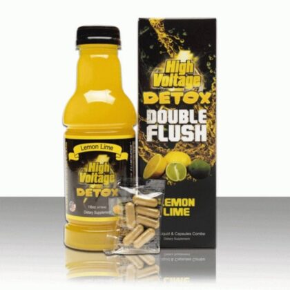 High Voltage Detox Double Flush Liquid & Capsules - Lemon Lime Detox Product