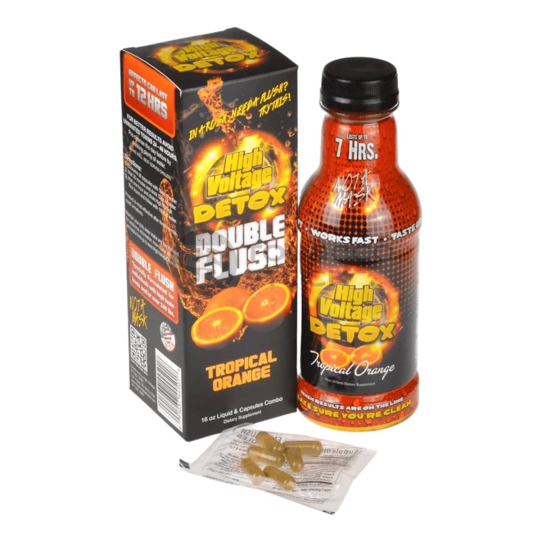 High Voltage Double Flush Tropical Orange - Detox Capsules & Liquid