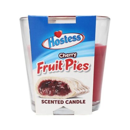 Hostess Cherry Fruit Pies scented candle in a unique pie shape