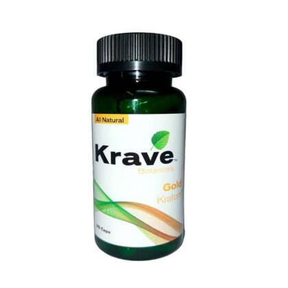 Krave Gold Kratom Capsules - 75 Caps