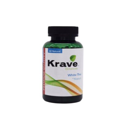 Krave Capsules White Thai - 75 Caps - Premium Kratom Powder