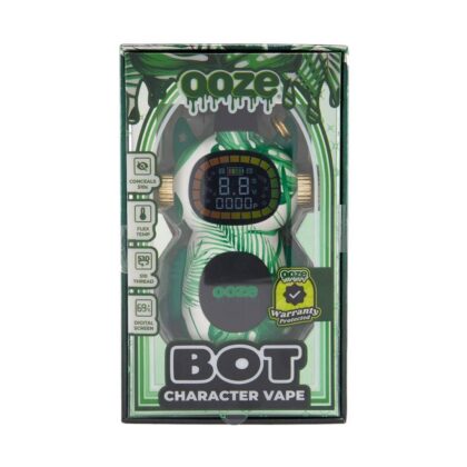 Ooze Bot 510 Battery - Compact 650 mAh Vape Battery - Panther Black/Melty