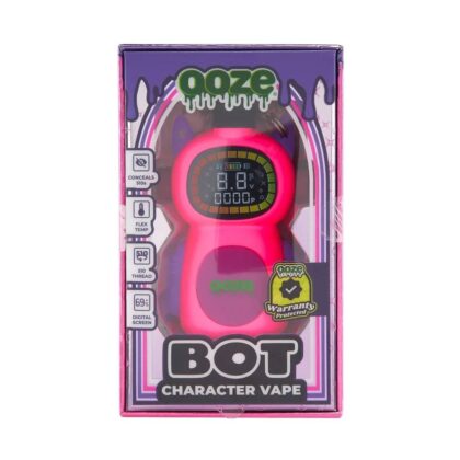 Ooze Bot 510 Battery Pink - 650 mAh Vape Battery