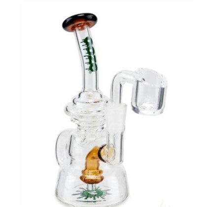 Ooze Flood Mini Dab Rig Sea Sand Amber