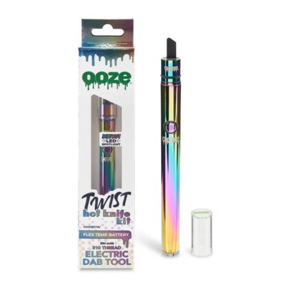 Ooze Hot Knife Twist 2.0 Rainbow Electric Dab Tool