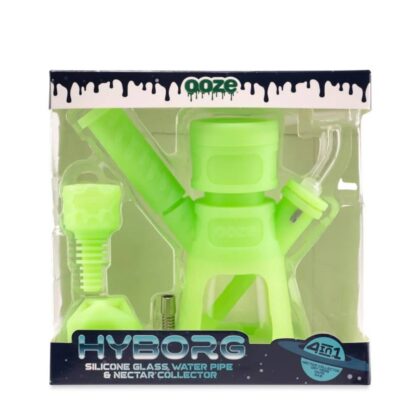 Ooze Hyborg Silicone Rig Green Glow