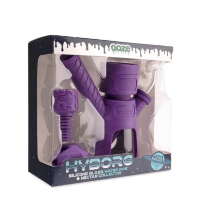 Ooze Hyborg Silicone Rig - Shimmer Purple