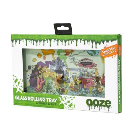 Ooze Rolling Tray - Shatter Resistant Glass - Imaginarium - Medium