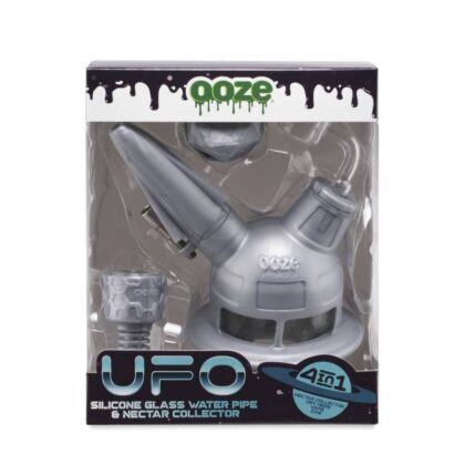 Ooze UFO Silicone Rig - Stellar Silver